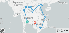 Expérience en Asie du Sud-Est - 24 destinations