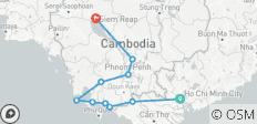 De Vietnam a Camboya: Ciudad Ho Chi Minh, Siem Reap y chiringuitos de playa - 12 destinos