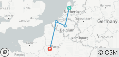 Das Beste ab Westeuropa in 8 Tage - Amsterdam, Brüssel und Paris - 4 destinations