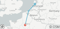 Das Beste von Westeuropa in einer Woche - Amsterdam, Brügge und Paris - 3 Destinationen