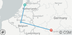 Amsterdam, Brussels and Frankfurt in 9 days - 3 destinations