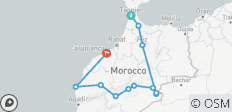 Circuit privé de 12 jours au Maroc de Tanger à Casablanca-Chefchaouen, Fès, en passant par le désert du Sahara - 12 destinations