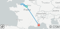 Normandie et joyaux de la Seine avec Paris et la Côte d\'Azur - 10 destinations