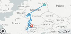 Châteaux et vignobles du Rhin et de la Moselle avec Berlin 2027 - 15 jours (de Berlin à Zurich) - 20 destinations