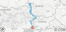 Alpe-Adria-Radweg Salzburg-Grado sportlich (6 Tage) - 14 Destinationen