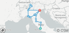 Italian Highlights & Liguria - 11 days - 19 destinations