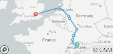 Zurich - Lucerne & Joyaux du Rhin & Londres - 11 destinations