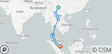 Aventure de la Chine à Singapour