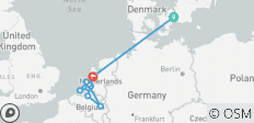 Wasserstraßen in den Niederlanden und Belgien & Kopenhagen 2027 - 14 Tage (von Kopenhagen bis Amsterdam) - 12 Destinationen