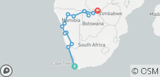 Du Cap à Vic Falls (14 destinations) - 14 destinations