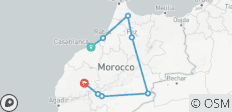 Circuit privé de 8 jours au départ de Casablanca : Chefchaouen, Fès, Sahara et Marrakech - 8 destinations
