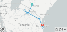 Road to Zanzibar (from Nairobi to Stonetown) - 10 destinations