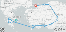 Atenas, Peloponeso y Asombrosa Turquía (18 destinations) - 18 destinos
