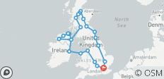 Gran Ruta Británica e Irlandesa - 25 destinos