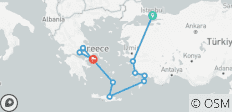 Passion gréco-turque avec les îles grecques et le nord de la Grèce (10 destinations) - 10 destinations