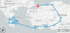 Grèce complète et Turquie étonnante - 25 destinations