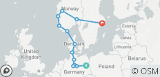 Allemagne du Nord et Scandinavie, jusqu\'à Stockholm (13 destinations) - 13 destinations