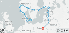 Skandinavien & Baltikum Rundreise (20 Destinationen) - 20 Destinationen