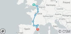 Van Londen naar Barcelona - 12 bestemmingen