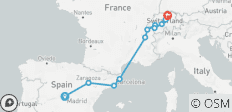 De Madrid a Zúrich (11 destinations) - 11 destinos