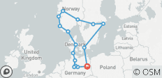 Noord-Duitsland en Scandinavië met Berlijn (16 bestemmingen) - 16 bestemmingen