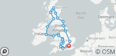 Escocia, Irlanda y el sur de Inglaterra con Londres - 27 destinos