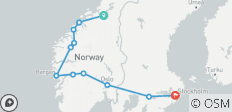 Het prachtige Noorwegen – eindpunt Stockholm - 11 bestemmingen