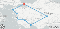 Circuit de 12 jours des trésors de la Turquie - 8 destinations