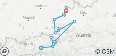 Tauernfietspad Krimml - Passau - 15 bestemmingen