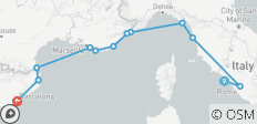 Italia Icónica y Riviera Francesa 2028 - 11 Días (from Civitavecchia to Barcelona) - 12 destinos