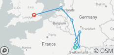 Tulipes et Rhin et Londres 2027 - 11 jours - 8 destinations