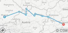 Danube Explorer & Höhepunkte von Budapest 2026|2027 - 10 Tage (von München bis Budapest) - 9 Destinationen