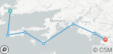Bodrum - Datca - Fethiye Luxury Gulet Cruise - 7 destinations