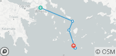 Athens to Santorini Island Hopping Plus 35 to 45 (35 To 45) - 6 destinations