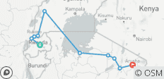 Expedición de 11 días a Ruanda, Uganda, Tanzania, Primates y Safari - 10 destinos
