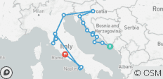 Sabores de Italia con el Crucero por la Costa Adriática Dubrovnik → Roma (2027) - 19 destinos