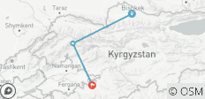 Dans les montagnes Tian-Shan et Pamir (Bishkek-Bishkek) - 4 destinations