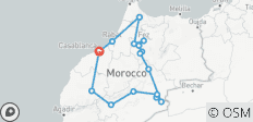 7 jours d\'excursion dans le désert du Maroc au départ de Casablanca - 17 destinations