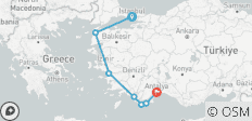 Istanbul to Antalya + Fethiye to Olympos Cruise - 9 Day - 7 destinations