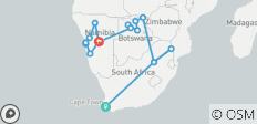 Safari en Afrique australe 35 à 45 (35 à 45) - 17 destinations