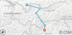 Leichte Alpenüberquerung vom Allgäu nach Südtirol mit Hotelkomfort (8 Tage) - 6 Destinationen