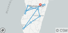 Journey Through the East, West and southwest of Madagascar 22 Days - 12 destinations