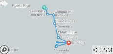 Découvrez les Caraïbes orientales et les Grenadines 2026 - 15 jours (from Marigot to Bridgetown) - 13 destinations