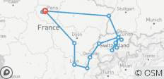 Frankrijk en Zwitserland GO - 17 bestemmingen