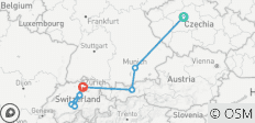 Von Prag nach Zürich GO - 8 Destinationen