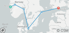 Hauptstädte & Fjorde (14 Tage) - 6 Destinationen