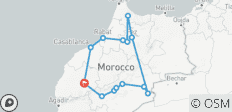 9 días de Marrakech a Marrakech vía Merzouga, Fez, Chefchaouen - 14 destinos
