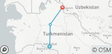 Circuit au Turkménistan de la porte à l\'enfer - 3 destinations