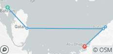 Bahrain, Qatar, Dubai and Abu Dhabi (5 destinations) - 5 destinations