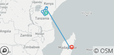 12 Tage - Serengeti - Maasai Mara und Madagaskar - 9 Destinationen